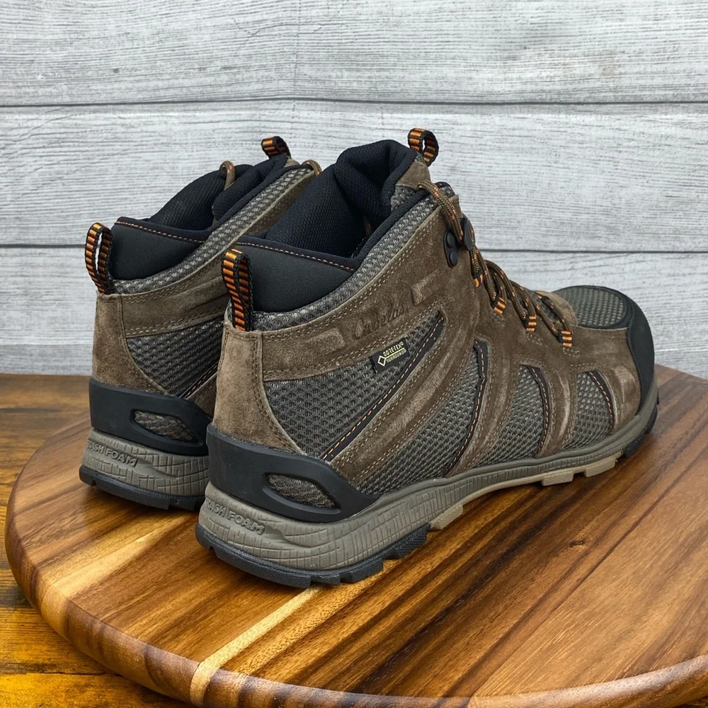 Cabelas 360 Mid Gore-Tex Vibram Hiking Boot Brown Leather Waterproof Men’s 13 D